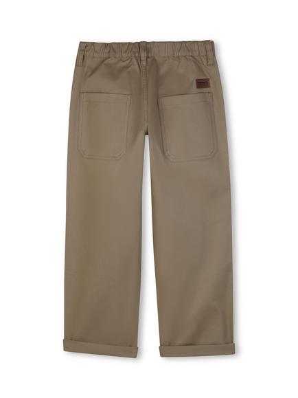 Timberland Kids' Twill Straight Leg Trousers, Khaki - view 2, Khaki