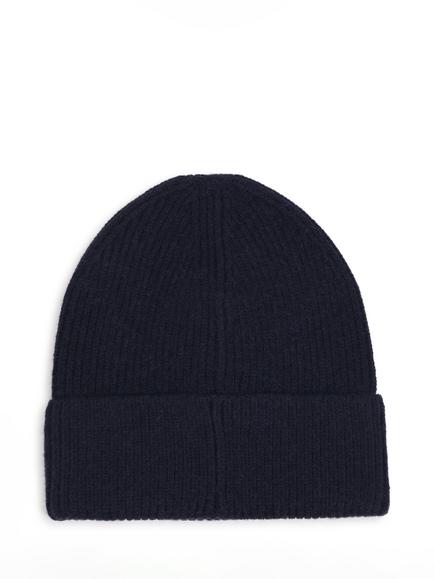 Timberland Kids'  Pull On Rib Knit Beanie Hat, Navy - view 2, Navy