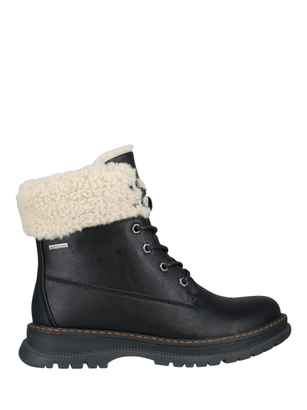 Josef Seibel Westland Peyton 16 Faux Fur Collar Ankle Boots, Black - view 2, Black