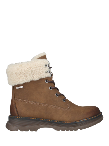 Westland by Josef Seibel Peyton 16 Faux Fur Lace Up Ankle Boots, Brown - view 2, Brown