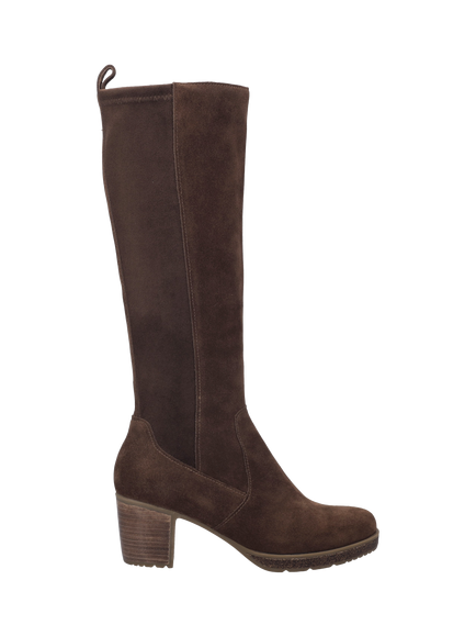 Josef Seibel Gloria 03 Suede Blend Knee High Boots, Brown Mid, Brown Mid