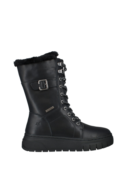Josef Seibel Winnie 03 Leather Warmlined Calf Boots, Black - view 2, Black