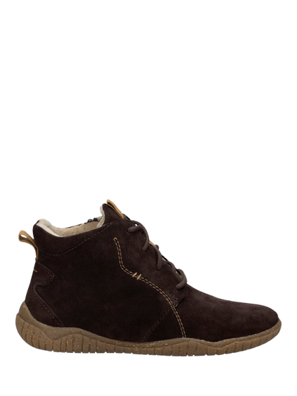 Josef Seibel Wynona 05 Nubuck Ankle Boots, Chocolate Brown - view 2, Chocolate Brown
