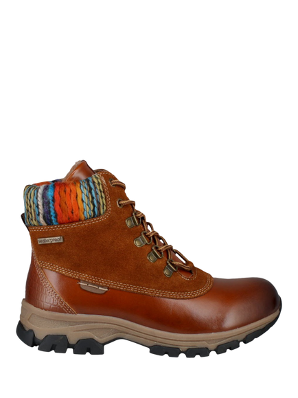 Josef Seibel Wynter 02 Leather Blend Walking Boots, Tan - view 2, Tan