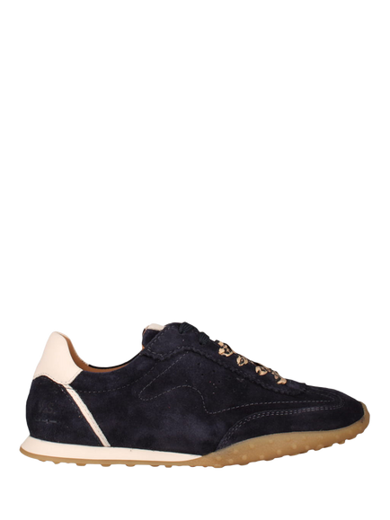 Josef Seibel Aileen 01 Nubuck Lace Up Trainers, Blue Dark, Blue Dark