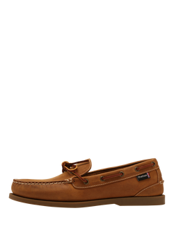 Chatham Saunton G2 Leather Deck Shoes, Walnut - view 2, Walnut