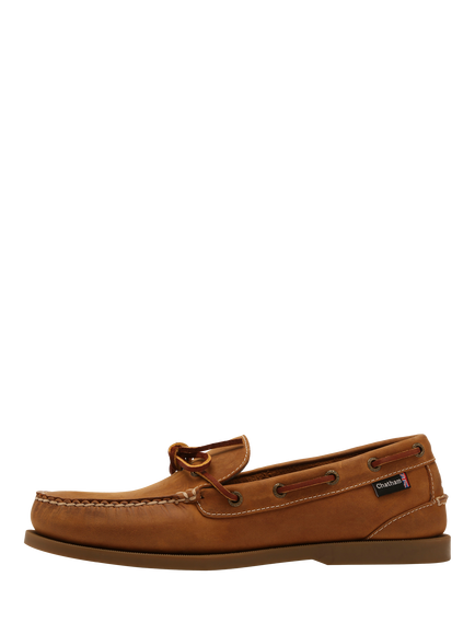 Chatham Saunton G2 Leather Deck Shoes, Walnut - view 2, Walnut
