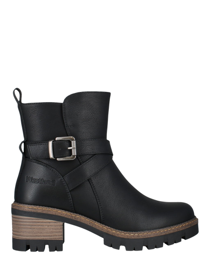Josef Seibel Westland Geri 05 Block Heel Ankle Boots, Black - view 2, Black
