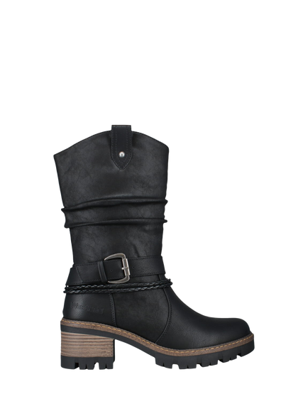 Josef Seibel Westland Geri 06 Block Heel Boots, Black - view 2, Black