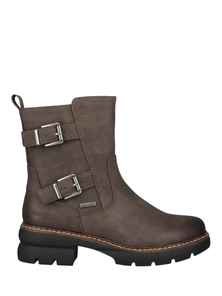 Westland by Josef Seibel Perrie 04 Block Heel Ankle Boots, Dark Brown - view 2, Dark Brown