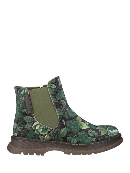 Josef Seibel Westland Peyton 02 Floral Ankle Boots, Green - view 2, Green