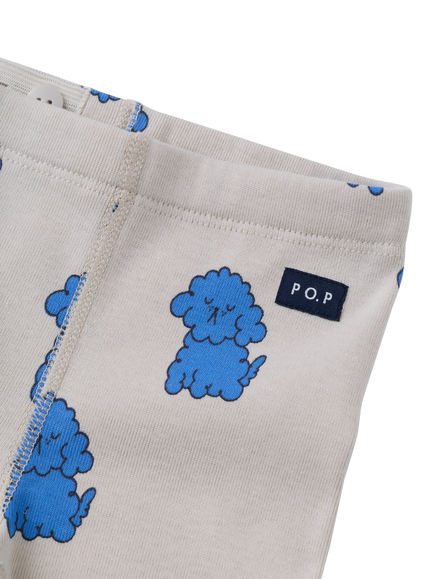 Polarn O. Pyret Baby Ribbed Cotton Trousers, Pumice Stone - view 2, Pumice Stone