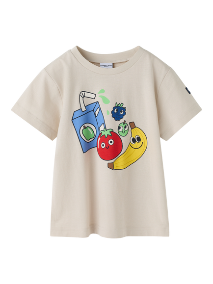 Polarn O. Pyret Kids' Printed T-Shirt, Natural - view 2, Natural