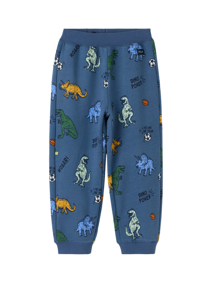 Polarn O. Pyret Kids' Soft Cotton Joggers, Blue, Blue