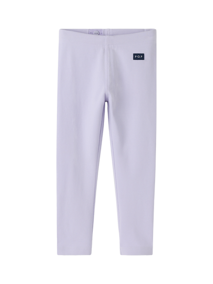Polarn O. Pyret Kids' Cotton Blend Leggings, Purple, Purple