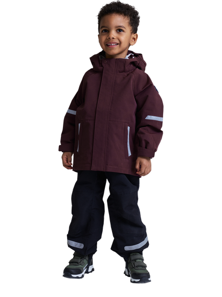 Polarn O. Pyret Kids' Waterproof Shell Jacket, Purple, Purple