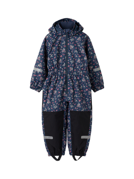 Polarn O. Pyret Kids' Hooded Waterproof Overalls, Pink - view 2, Pink