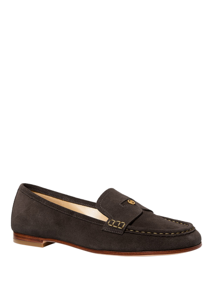 Michael Kors Jennings Suede Loafers, Chocolate - view 2, Chocolate