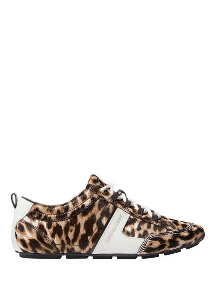 Michael Kors Keely Lace-Up Trainers, Leopard, Leopard