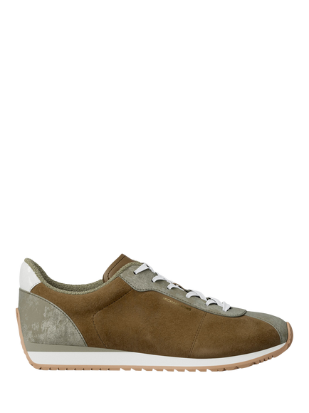Michael Kors Rhodes Suede Trainers, Loden, Loden