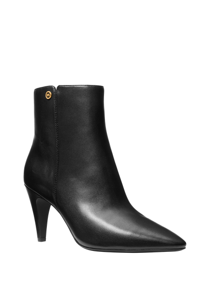 Michael Kors Daniela Leather Ankle Boots, Black - view 2, Black