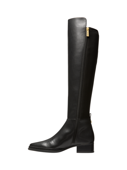 Michael Kors Lex Knee High Leather Riding Boots, Black - view 2, Black