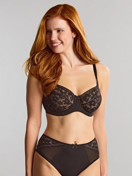 Panache Celeste Balcony Bra, Black, Black