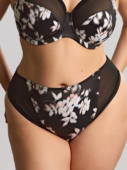 Sculptresse Bliss Brazilian Knickers, Black/Multi, Black/Multi