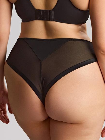 Sculptresse Bliss Brazilian Knickers, Black/Multi - view 2, Black/Multi