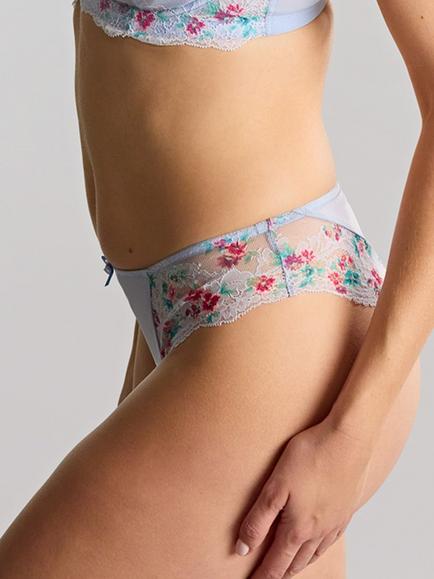 Panache Ana Brazilian Knickers, Cornflower - view 2, Cornflower