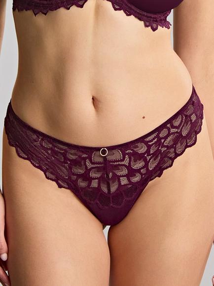 Panache Allure Thong, Plum