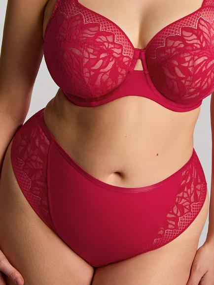 Sculptresse Sophia Brazilian Knickers, Raspberry, Raspberry