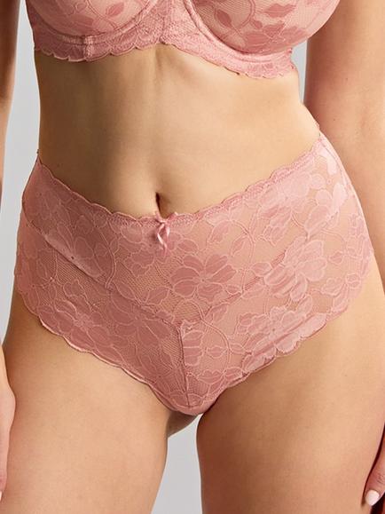 Panache Amour High Waist Knickers, Rose Pink