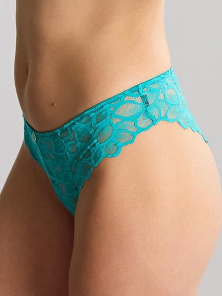 Panache Allure Brazilian Knickers, Turquoise - view 2, Turquoise