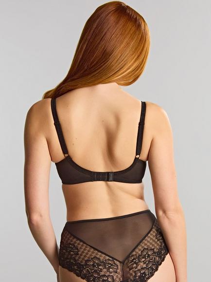 Panache Envy Full Cup Bra, Black Rose - view 2, Black Rose