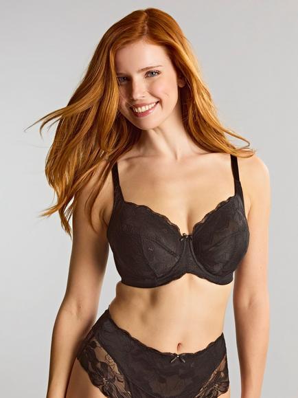 Panache Evangeline Full Cup Bra, Black, Black