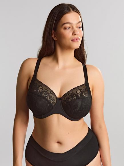 Sculptresse Dream Comfort Full Cup Bra, Black, Black