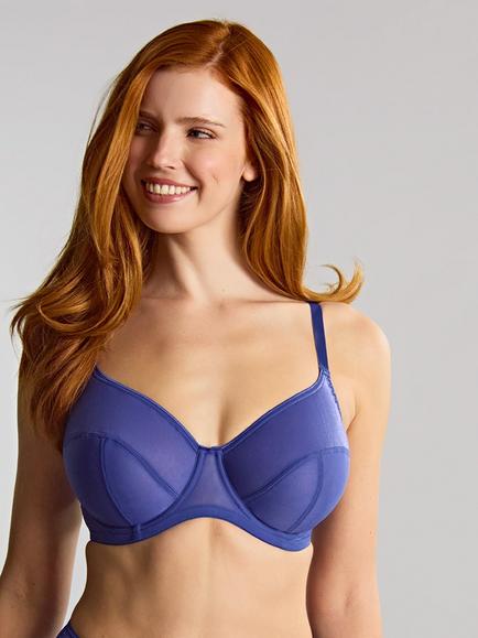 Panache Tango Essence Underwired Non Padded Full Cup Bra, Indigo, Indigo