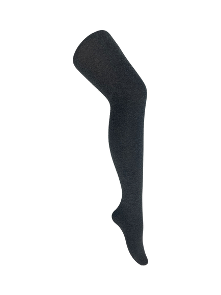 John Lewis 280 Denier Cotton Rich Marl Tights, Grey
