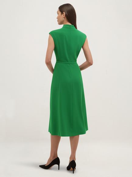 Hobbs Petite Mae Belted Dress, Green - view 2, Green