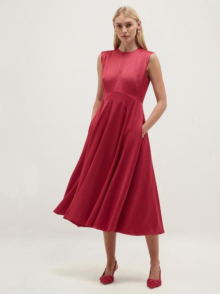 Hobbs Isobel Sleeveless Dress, Mulberry Pink, Mulberry Pink