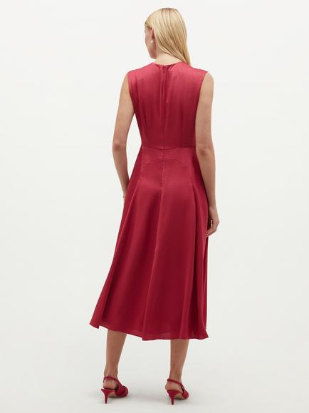 Hobbs Isobel Sleeveless Dress, Mulberry Pink - view 2, Mulberry Pink