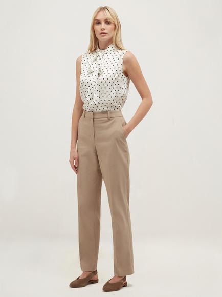 Hobbs Luann Tailored Trousers, Latte Brown, Latte Brown