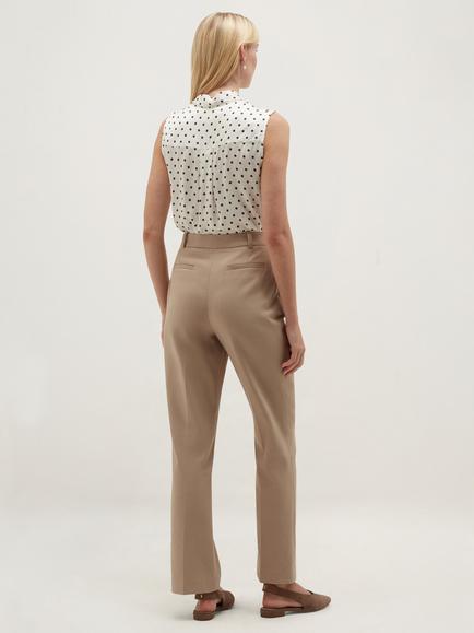 Hobbs Luann Tailored Trousers, Latte Brown - view 2, Latte Brown