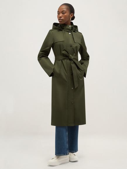 Hobbs Felicia Waterproof Longline Jacket, Green, Green