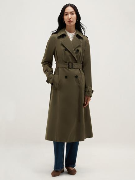 Hobbs Aria Trench Coat, Olive Green, Olive Green