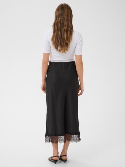 KAFFE KAhilll Lace Midi Skirt, Black Deep - view 2, Black Deep
