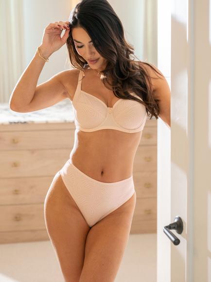 Pour Moi Charmed Smoothing Midi Knickers, Pearl - view 2, Pearl