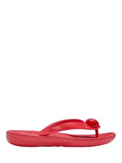 FitFlop x Keith Haring iQushion Button Flip Flops, Signal Red