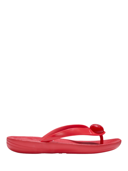 FitFlop x Keith Haring iQushion Button Flip Flops, Signal Red